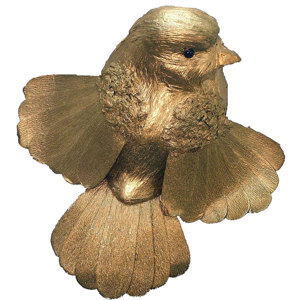 [B502474] 7.5" GOLD FLYING BIRD