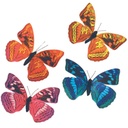 3.25" PRINTED BUTTERFLY 4 ASSORTED (8 PER BOX)