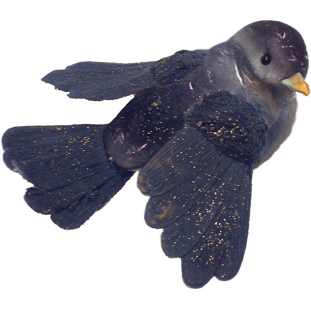 4.75&quot; FLYING BIRD W/GOLD MICA BLUE