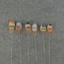 1.25" BIRD MUSHROOM W/WIRE 24/BOX 6-ASST