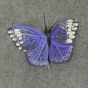 2.5" FEATHER BUTTERFLY  LAVENDER