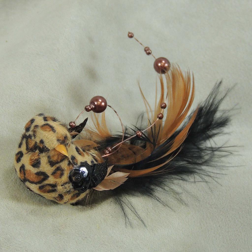 BIRD 3.5" FEATHER NATURAL