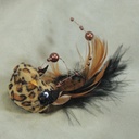 BIRD 3.5" FEATHER NATURAL