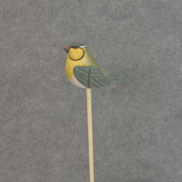 [BA6021] 3" BIRD (BLUE TIT) PICK WOOD 7.5" PICK
