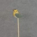 3" BIRD (BLUE TIT) PICK WOOD 7.5" PICK