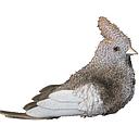 7" SILVER SISAL CARDINAL