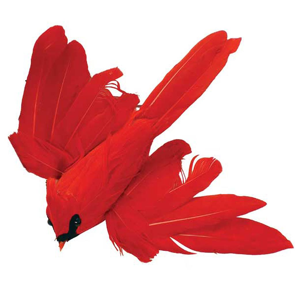 5.5&quot; FLYING CARDINAL W/WIRE