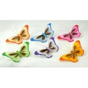 BUTTERFLY 3.5" 6-ASST'D W/WIRE SPRING MIX