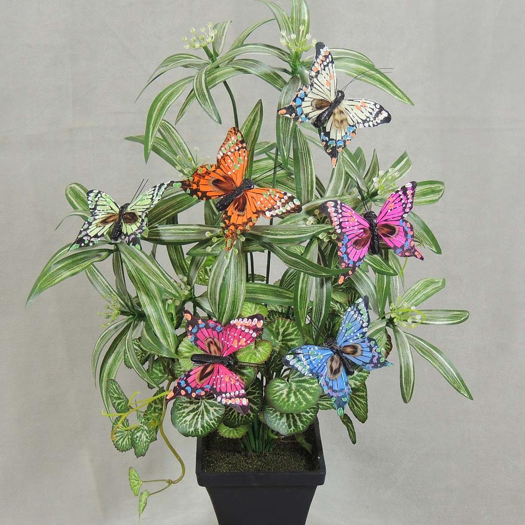 3" BUTTERFLY 6-ASST' D W/CLP
