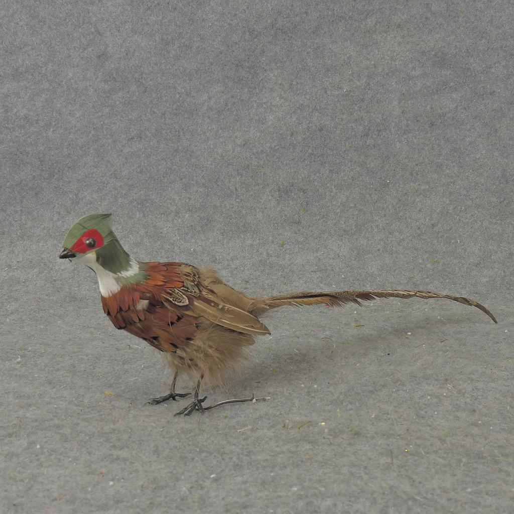 18" SITTING PHEASANT WITH FEATHERS  (INDIVIDUAL)