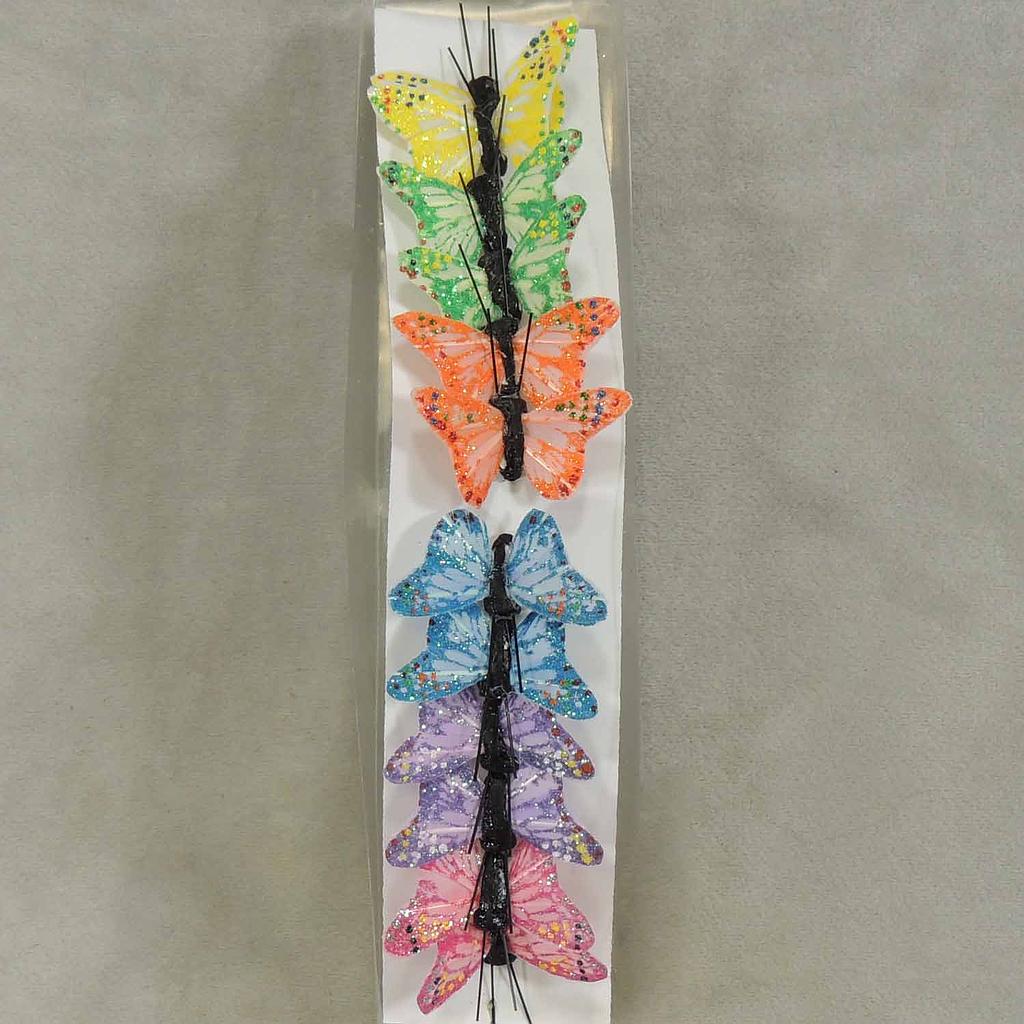 1.5" BUTTERFLY 6 ASST' D W/WIRE