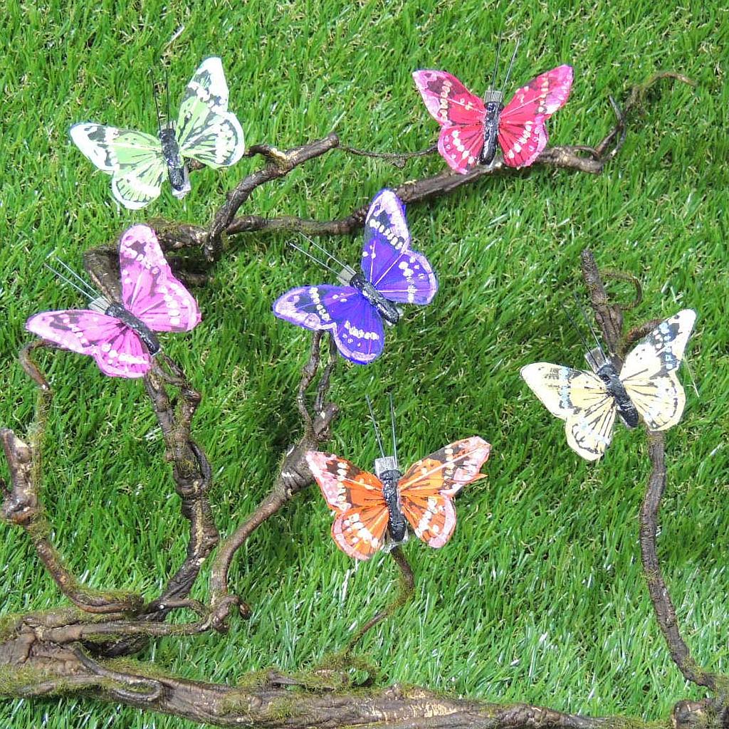 2.5" BUTTERFLY 6 ASST' D W/WIRE