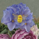 BEE 1.5x1" MUSH. W/WIRE YELLOW