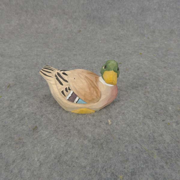 DUCK WOOD MINI 3" BLUE/GREY LYING