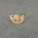 DUCK WOOD MINI 3" BLUE/GREY LYING