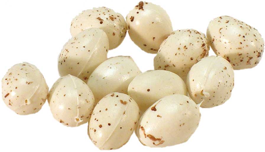 [B679WH-N] .5" EGG SPECKLED WHT(1 DZ BG)