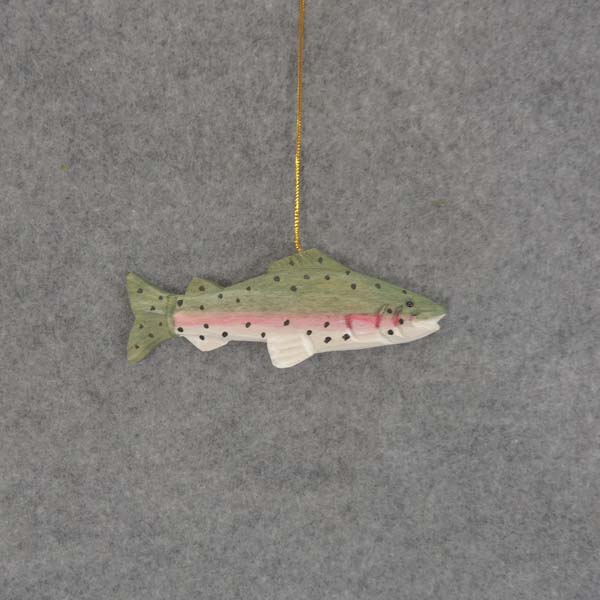 4.25" GAME FISH HANGER WOOD RED/GRN/WHT 6/BG