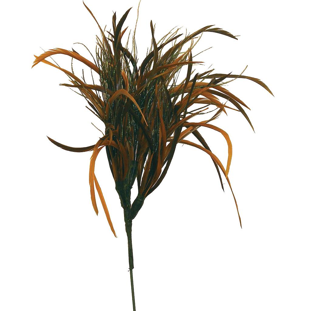 FEATHER SPRAY X 4  LT.BROWN (12 BANDED)