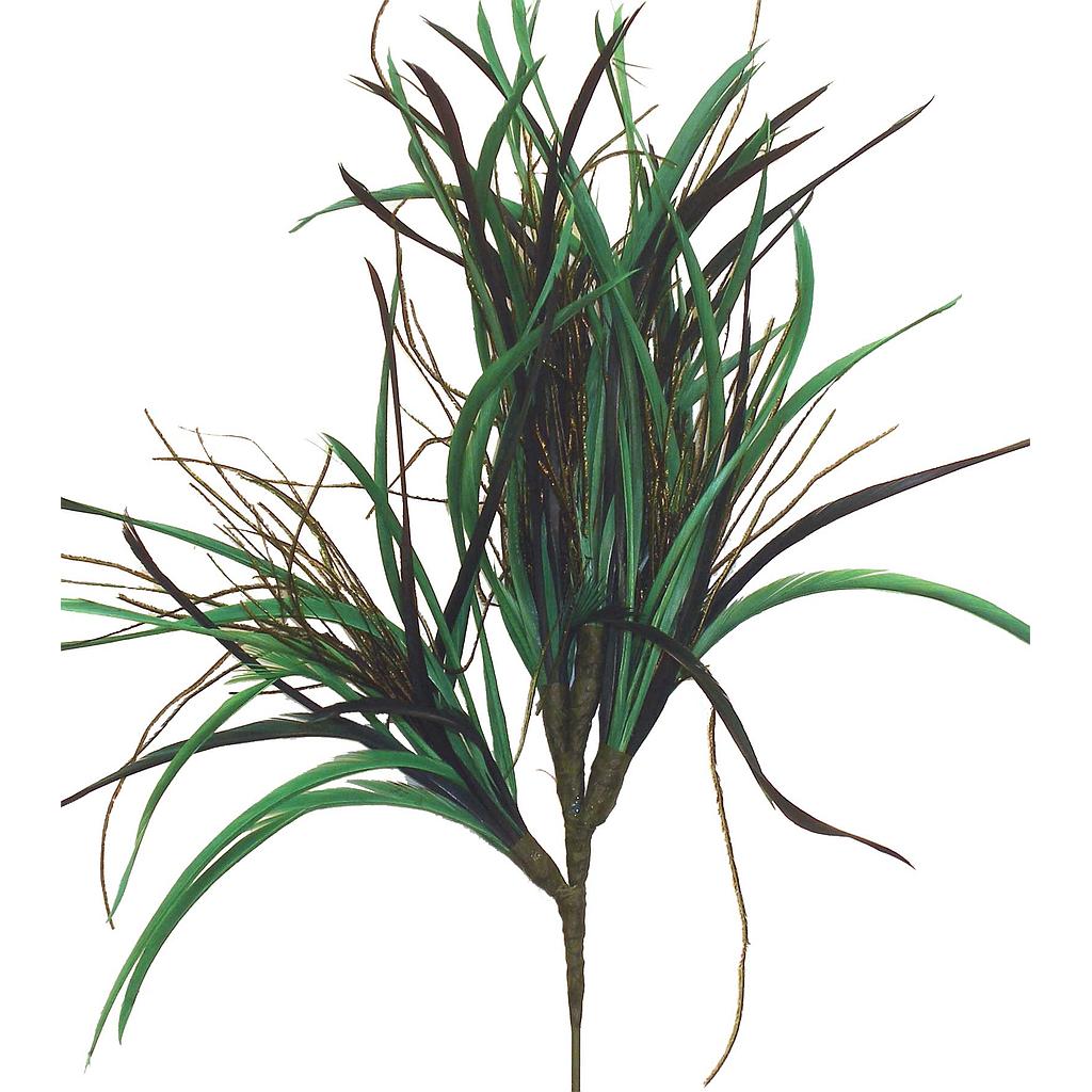 FEATHER SPRAY X 4  GREEN (12 BANDED)