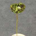 3" NEST MOSS ON PICK WITH EGG