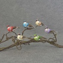 3.5" MUSH/FEA BIRD W/CLIP 6-ASST
