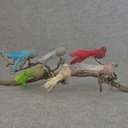 6" BURLAP BIRD W/CLIP 6-ASST   