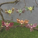 3" HUMMINGBIRD FLYING MUSH/FEA 6 ASST W/CLIP