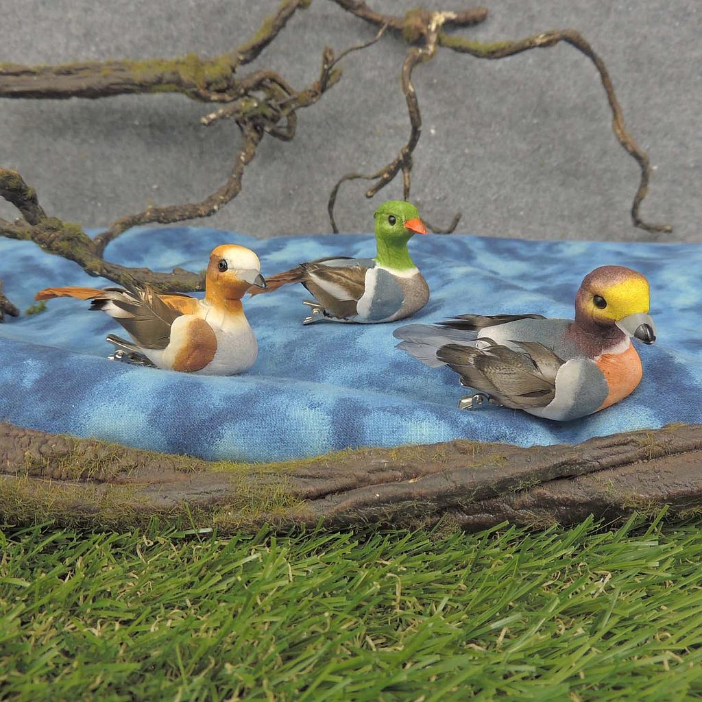 DUCK 3" SITTING 3-ASST W/CLIP