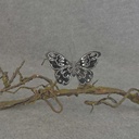 4.25&quot; BLACK FEA. BUTTERFLY   W/CLIP &amp; GEMS   
