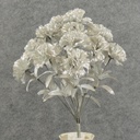 CARNATION BUSH METALLIC SILX14