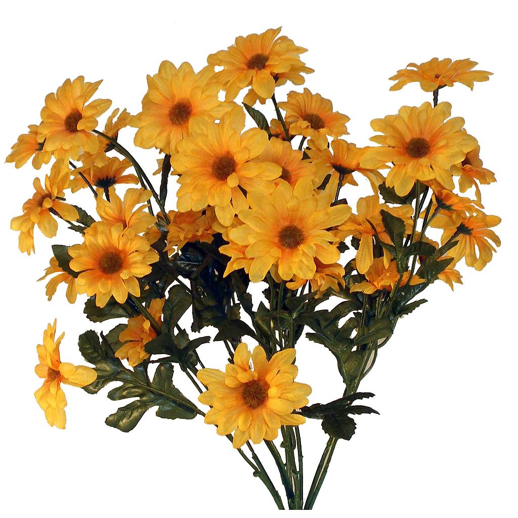 20" DAISY BUSH X10 GOLD YELLOW