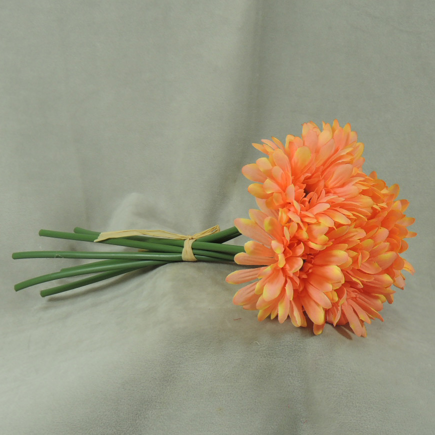 10.5" GERBERA MEDIUM BUNDLE X6 PEACH