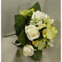 MIXED ROSE/ORCHID BOUQUET CREAM/GREEN
