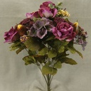 ROSE/HYDRANGEA MIX BUSH X18 PLUM MIX