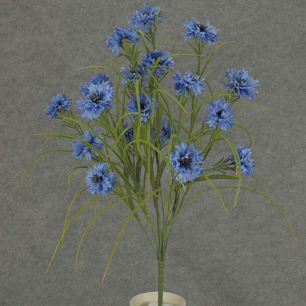 [S37072] 24" BLUE CORNFLOWER BUSH X18