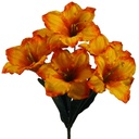 22" AMARYLLIS BUSH X7 ORG/YELL