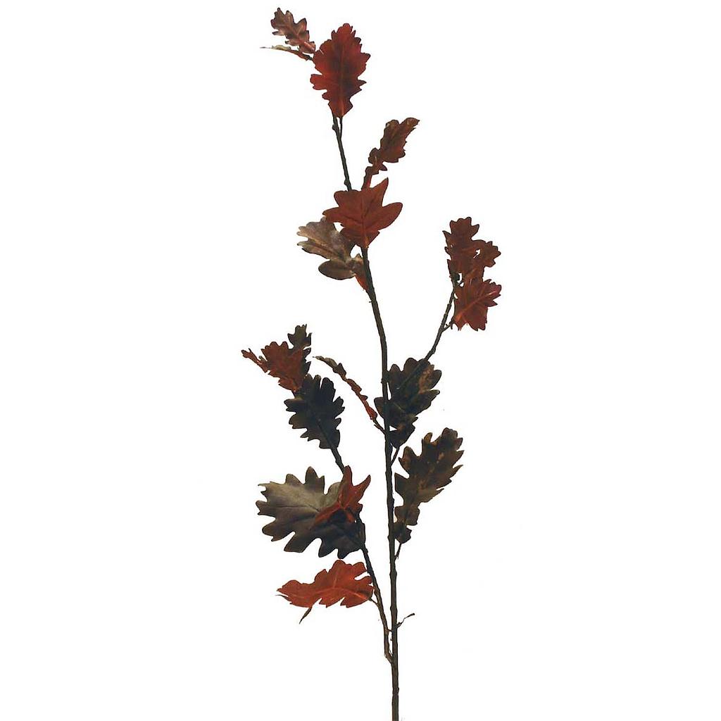 [S20079-RUB] 30" FOLIAGE DAISY LEAF SPRA X3 (6 PC BG) RUBY