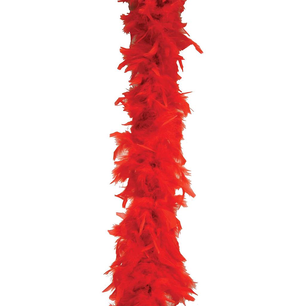 6' FEATHER BOA  RED 1 PC BG