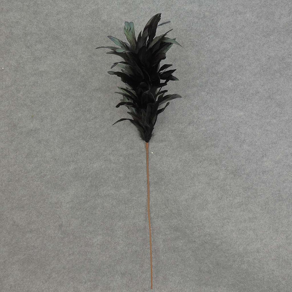 FEATHER SPRAY 32" ON 17" PICK  BLACK