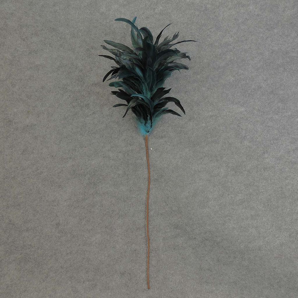 [BFR5000-BLU] 32" FEATHER SPRAY ON 17" PICK BLUE