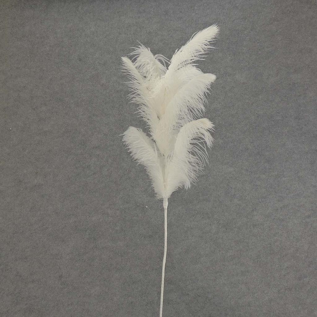 FEATHER SPRAY OSTRICH 30"  WHITE