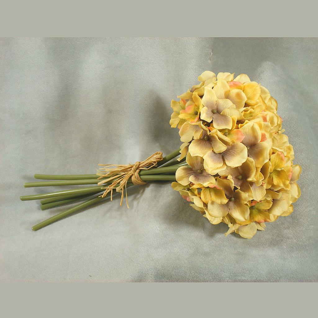 11.5" HYDRANGEA BUNDLE BEIGE