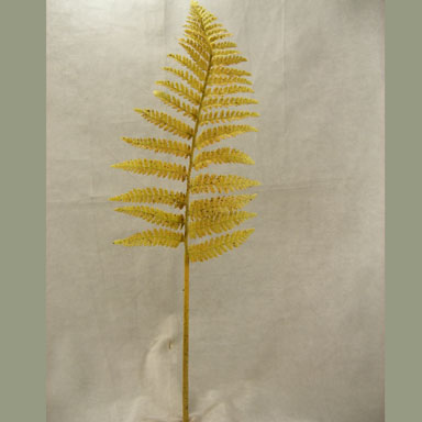 [S1291-GRN] 34" FERN LEATHER SPRAY GREEN