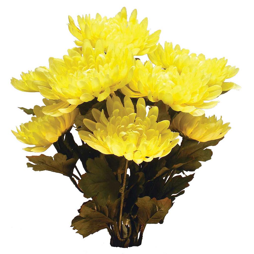[S20365-YEL] 20" MUM BUSH X9 YELLOW