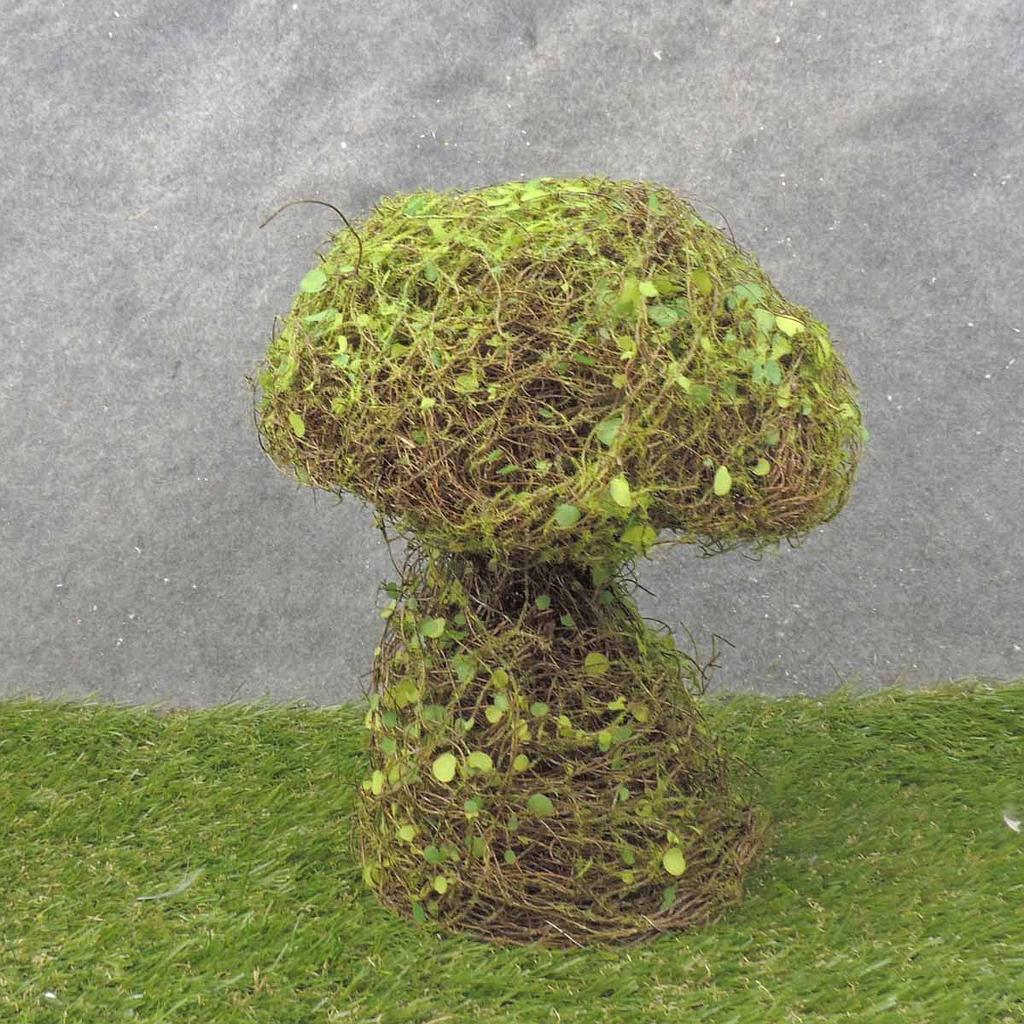 MOSS MUSHROOM TWIG 12"X8"