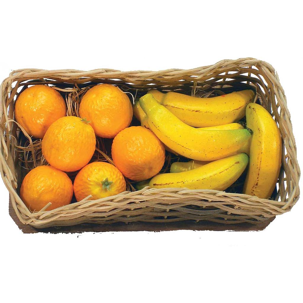 [S520703] ORANGE & BANANA IN BASKET (12 PC/SET)
