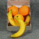 ORANGE & BANANA W/RAINDROP (6 PC/BOX)