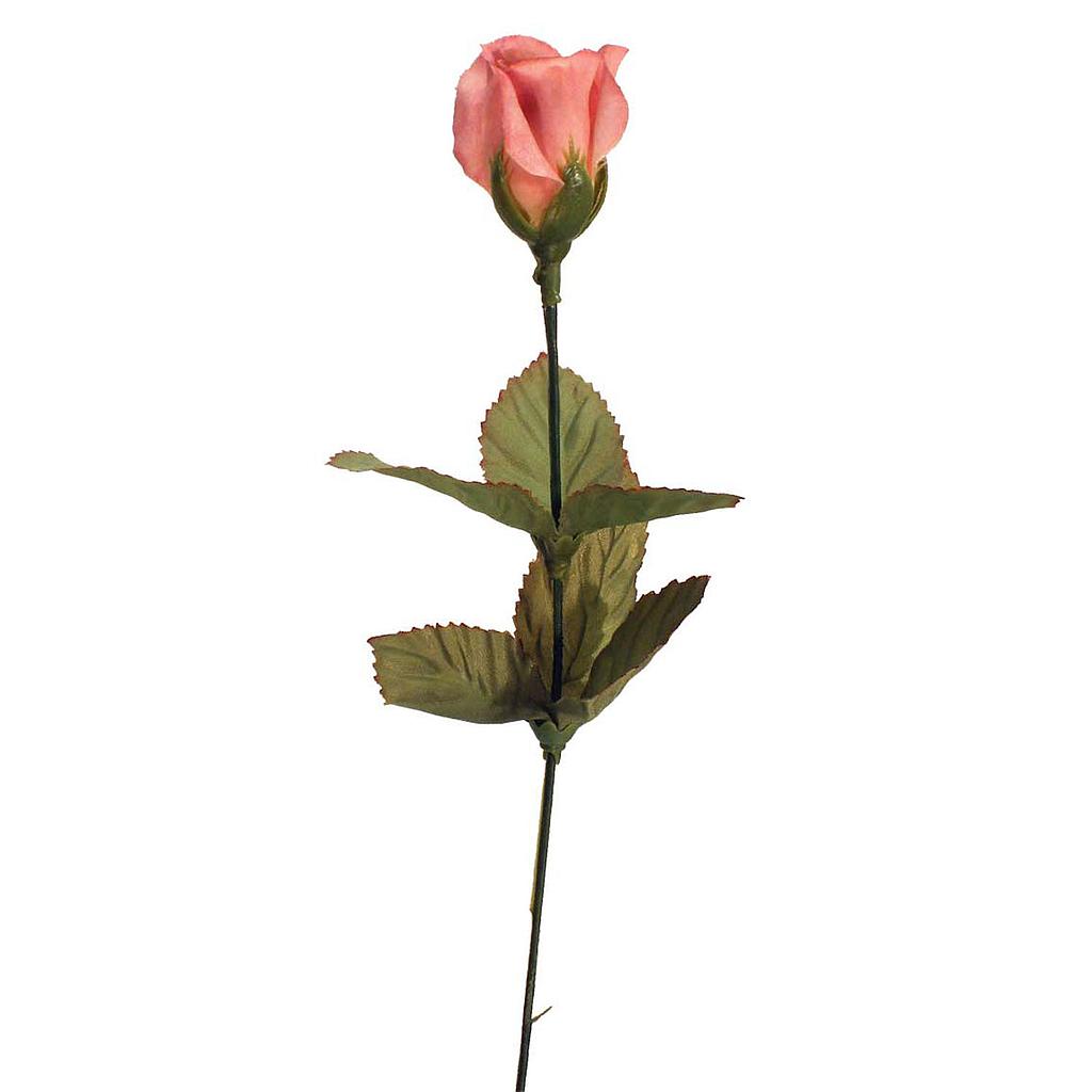 14.5" ROSE BUD SINGLE FRENCH CREAM BUR 14