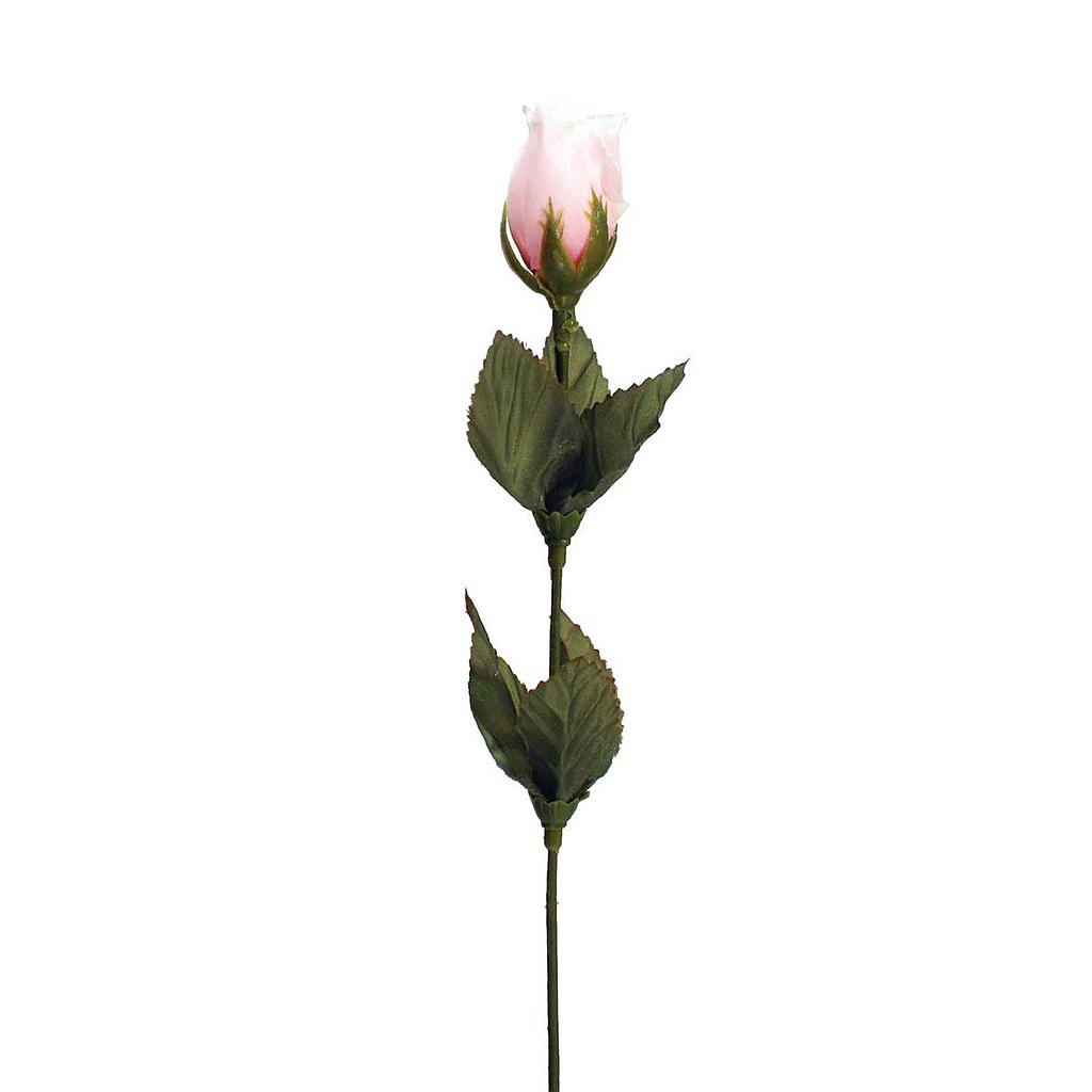 ROSE BUD SINGLE FRENCH SOFT PINK 14.5&quot; 