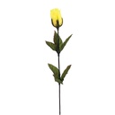 14.5" ROSE BUD SINGLE FRENCH SFT YELLOW 14